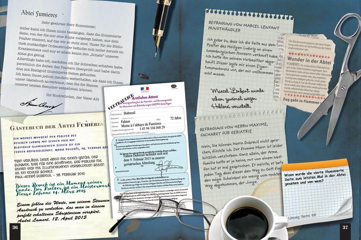 Actual product image Detective Games – Löse die Fälle! (2 Bücher im Bundle) (German, Beate Huth, Clémence Roux de Luze, Gesa Mattiesch, Gilles Saint-Martin, Michele Lecreux, Pascal Guichard, 2023)