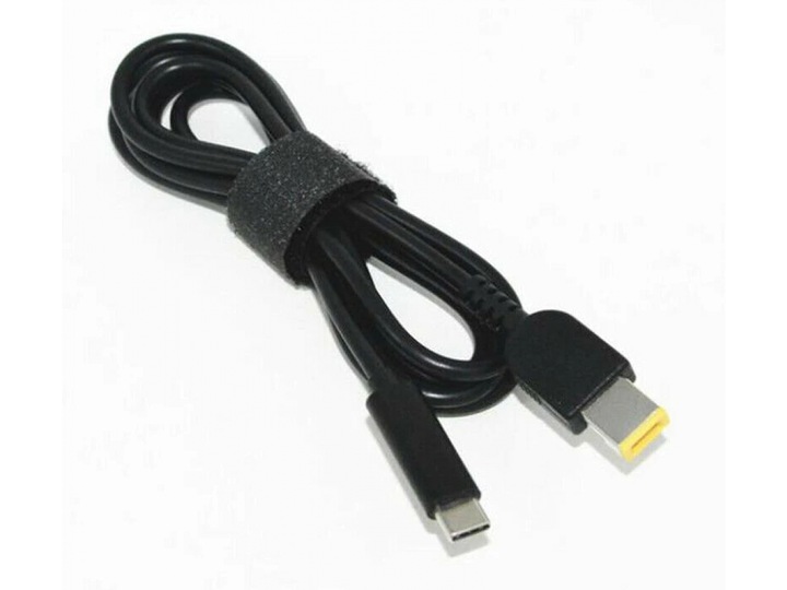Produktbild PowerGuard USB-C auf Lenovo Square Thinkpad Kabel mit rechteckigem Flachstecker (10.5 x 4.2mm) 1.5m (USB 3.2 Gen 1)