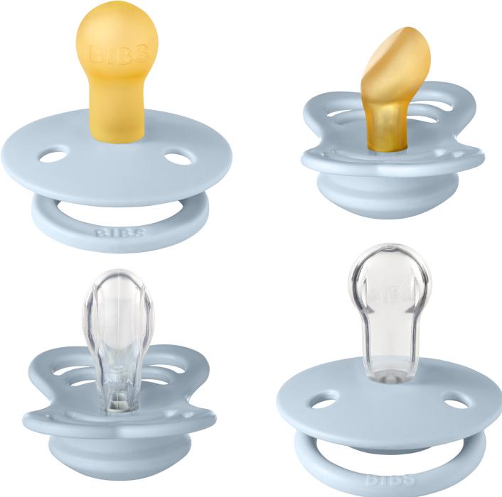 Image du produit Bibs tétine Try-It Collection, bébé bleu (4 x, jusqu'à 6 M.)