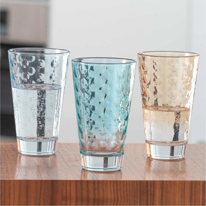 Actual product image Leonardo Drinking glass Optic Pastel 300 ml, 6 pieces, Green (0.30 l, 6 x)
