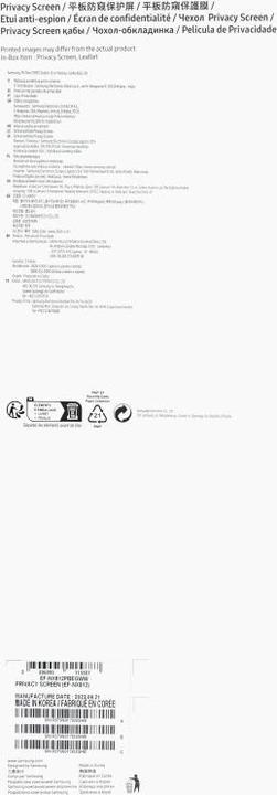 Immagine prodotto Samsung Copertura dello schermo per la privacy (1 Pezzo/i, Galaxy Tab S9 Plus)