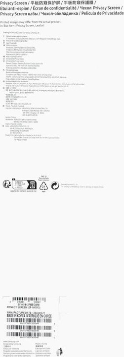 Produktbild Samsung Privacy Screen Cover (1 Stück, Galaxy Tab S9 Plus)