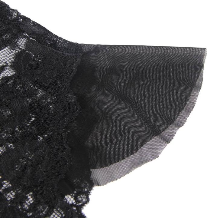 Actual product image Queen Lingerie Deep V Skirtless Lace Teddy S/M (M, S)