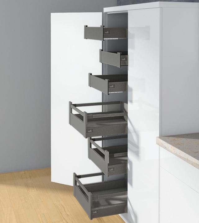 Produktbild Hettich Schubkasten Zargen ArciTech, anthrazit