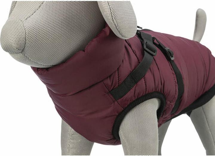 Image du produit Trixie Pirou manteau d'hiver en harnais, M : 45 cm, sangria (M, Manteau pour chien)