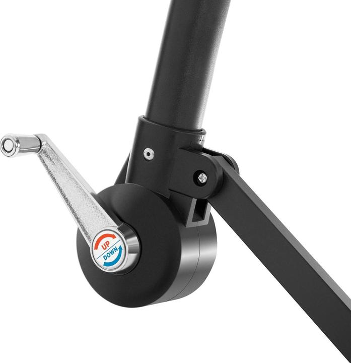 Actual product image Uniprodo Hanging Parasol - blue - round - Ø 300 cm - tiltable (2.92 m)