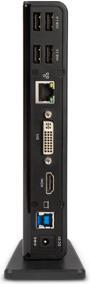 Productafbeelding Hamlet USB 3.0 Docking Station met Dual Display DVI en HDMI, hub met 6 USB-poorten, LAN EN AUDI (USB-A, USB-B, 6 Havens)