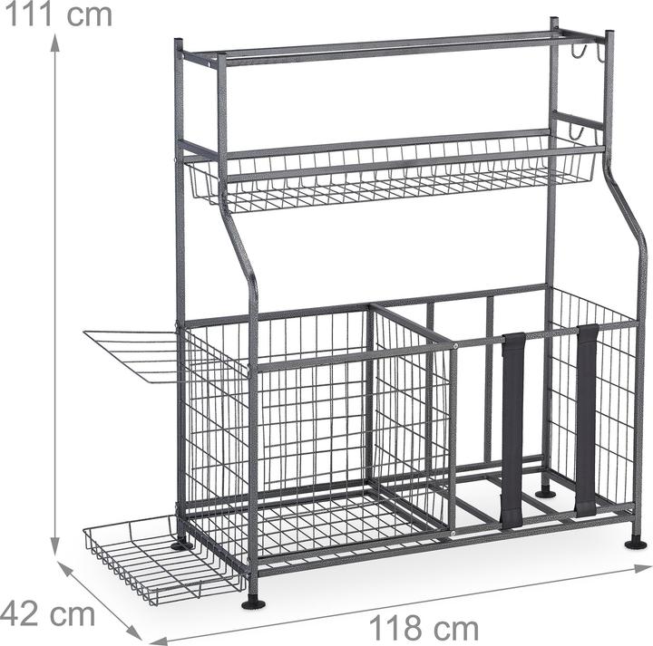 Image du produit Relaxdays Rangement des équipements sportifs