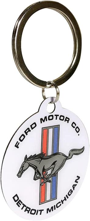 Immagine prodotto Nostalgic-Art Merchandising Portachiavi Ford Mustang Ø 4 cm, Multicolore