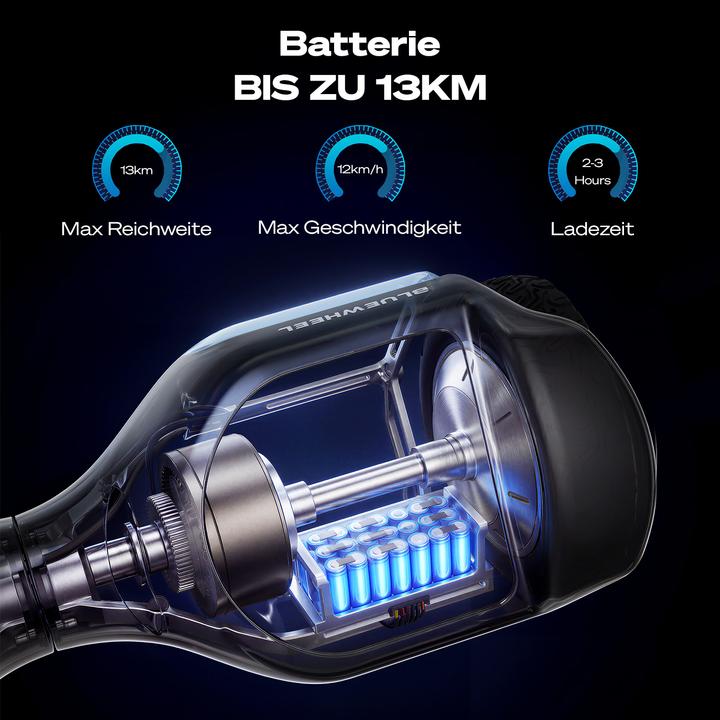 Immagine prodotto Bluewheel 6,5" Premium Hoverboard HX720 Hoverboard (12 km/h, 250 W)