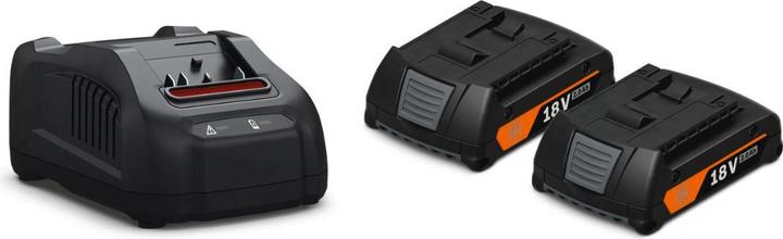 Productafbeelding Fein 2x Accu + Lader Accustartset GBA 18 V 2,0 Ah AS (18 V)