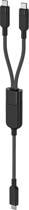 Image du produit Acefast C5 USB-C - Câble USB-C / USB-C 2in1 100W 480Mb/s - noir (1.20 m, 100 W)