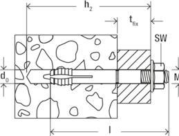 Actual product image Fischer Wall screw MR 12 (10 pcs.)