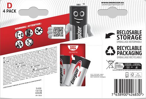 Actual product image Energizer Max (4 pcs., D)