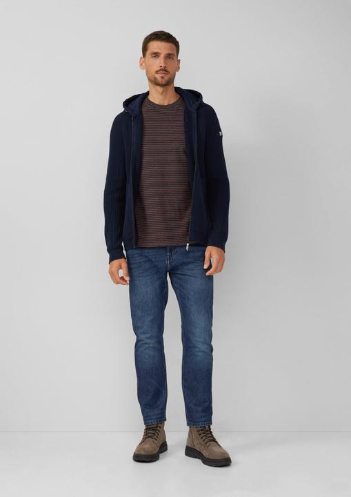 Produktbild S.Oliver T-Shirt Meliertes Ringel-Shirt mit Crew Neck (3XL)