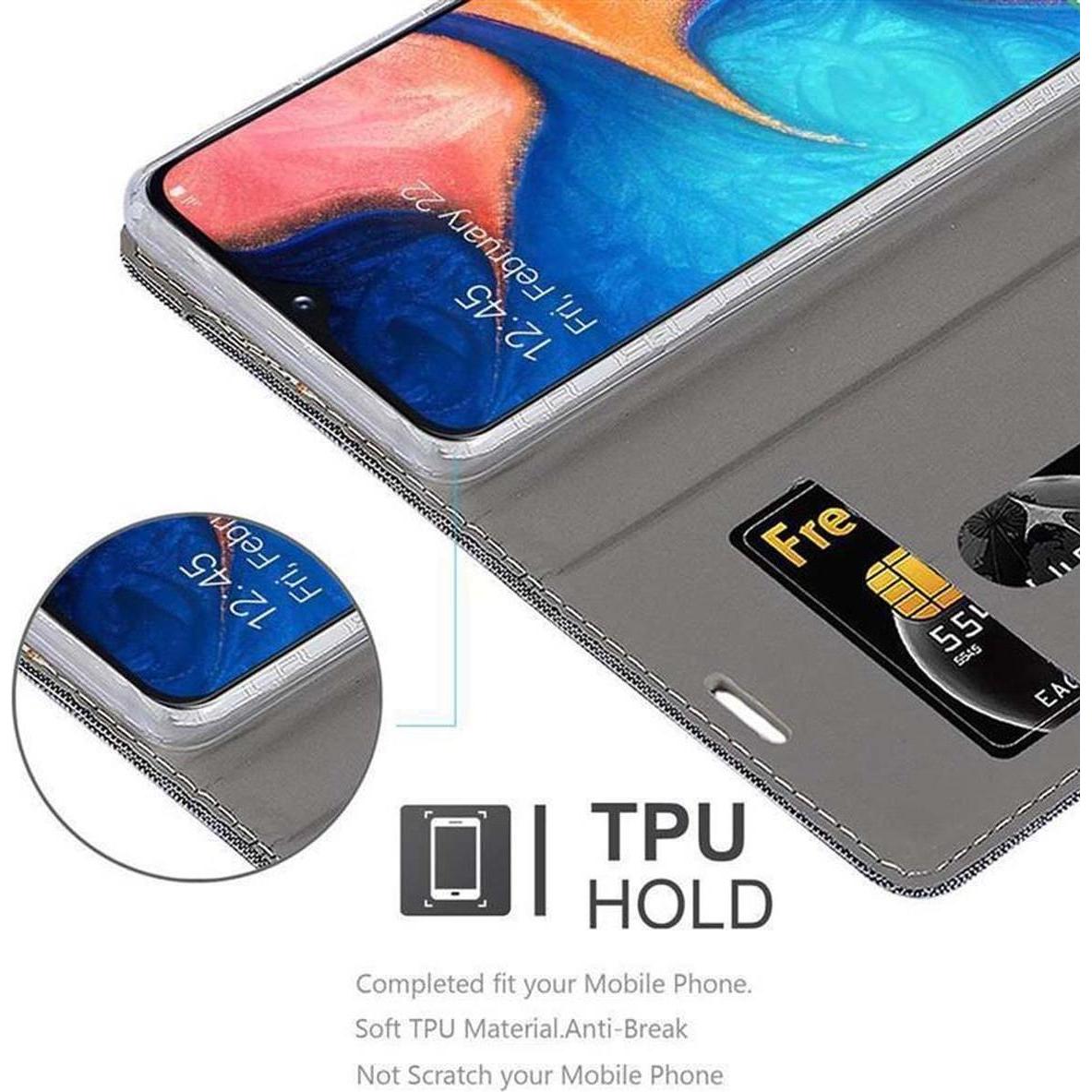 Thumbnail - Cadorabo Book Jeans Optik Cover (Samsung Galaxy A10e), Smartphone Hülle, Grau