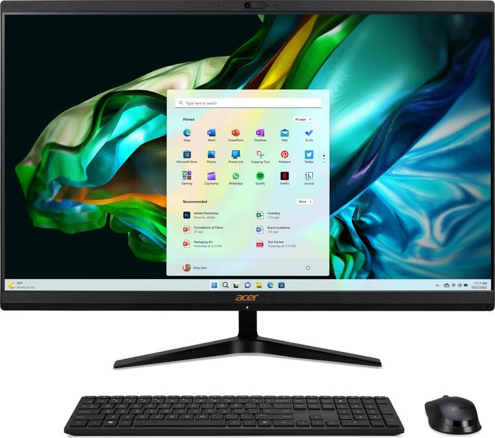 Actual product image Acer Aspire C27-1800 27" i5- 16/1 To W11 (Intel Core i5-12450H, 16 GB, 1000 GB, Intel UHD Graphics)