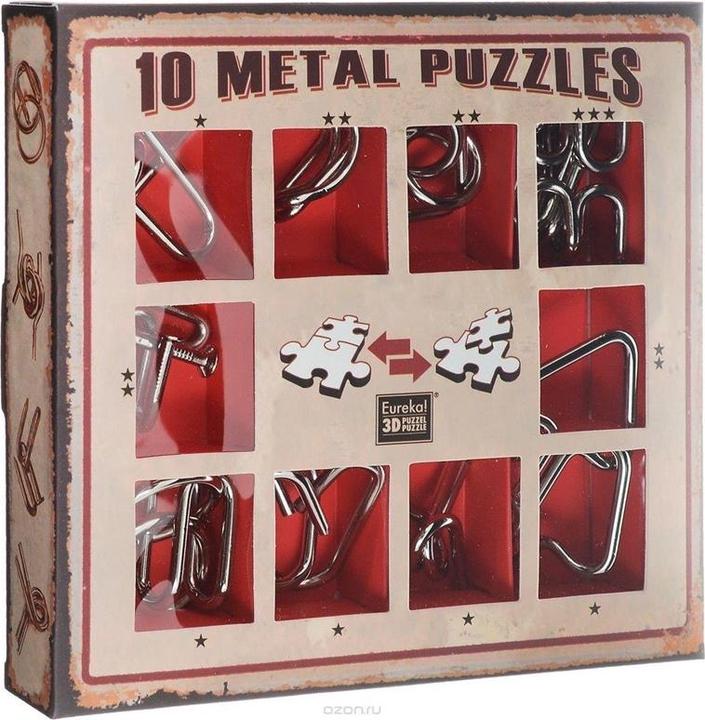 Immagine prodotto Eureka! Set di puzzle in metallo 10 Set di puzzle in metallo rosso (disponibile solo nel display 52473355)