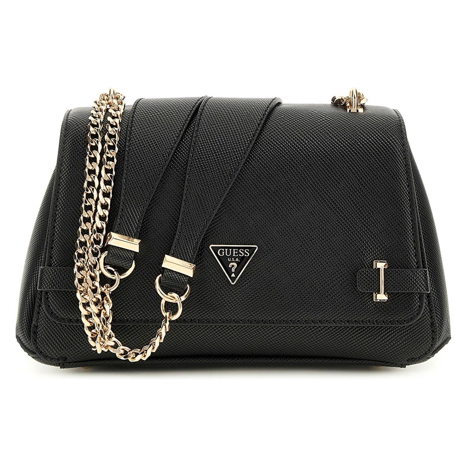 Guess, Damen, Handtasche, Borsa Convertibile Rosalba Xbody A Flap, Schwarz