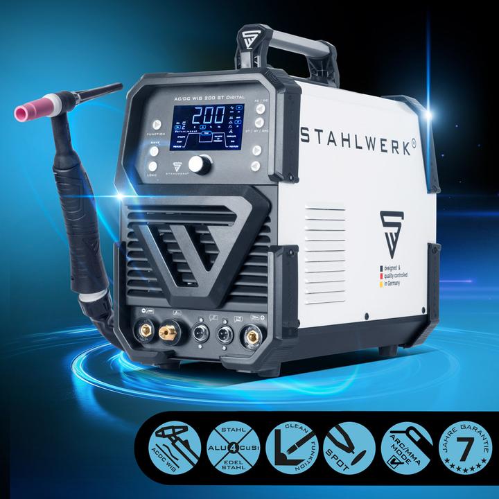 Produktbild Stahlwerk Schweissgerät AC/DC WIG 200 ST Digital Kombischweissgerät 200 A