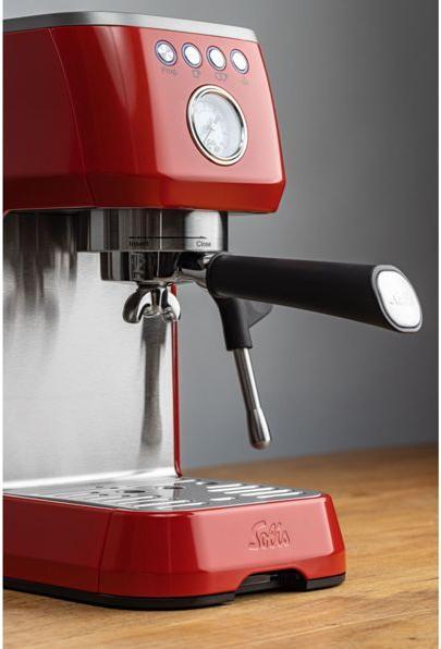 Productafbeelding Solis Barista Perfetta Plus 1016 portafiltermachine rood 980,19