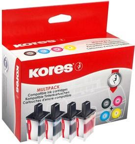 Actual product image Kores Ink compatible CMYBK Orig.No. LC-1100VALKO (Color, FC)
