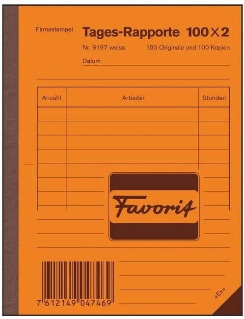 Immagine prodotto Favorit Tagesrapporte (200 x)