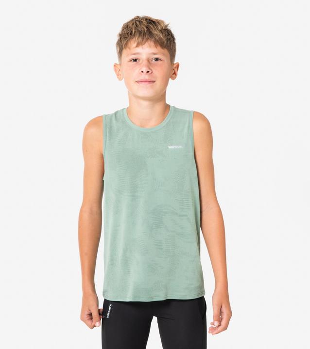 Kiprun Lauf-Tanktop Kinder nahtlos - 900 Light grün