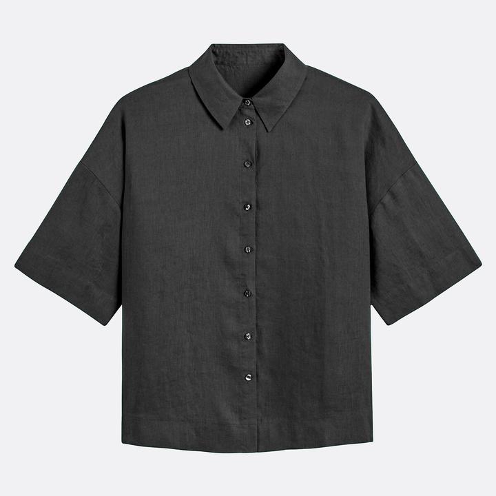 Immagine prodotto La Redoute Collections Leinenhemd mit weiten Ärmeln und Ellenbogen Signature (XL)