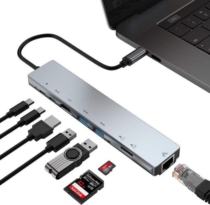 Produktbild Ueli Express 8 in 1 USB-C Dock (USB-C, 8 Ports)