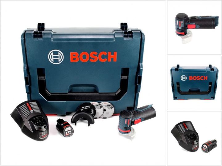 Image du produit Bosch Professional Bosch GWS 12V-76 Professional Meuleuse angulaire sans fil avec boîtier L-Boxx + 1x Batterie GBA 3,0 (76 mm)