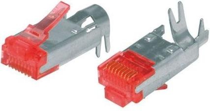 Produktbild Hirose Electronic Modularstecker TM21, Cat.6 (nur Stecker ohne Knickschutztülle und Kabelführung "Guide Plate"), VPE 5