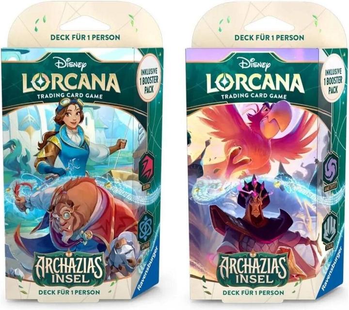 Produktbild Ravensburger Disney Lorcana TCG Archazias Insel Starter Decks Display (8) *Deutsche Edition* (Deutsch, Booster Display)