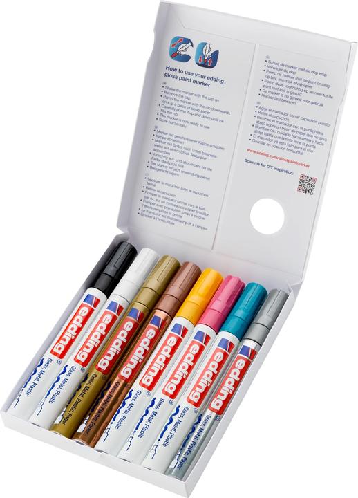 Produktbild Edding Glanzlackmarker (8x)