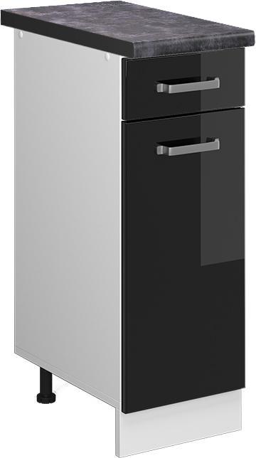 Anthrazit, Schwarz Hochglanz, Weiss