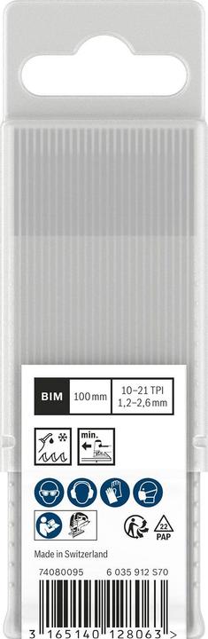 Produktbild Bosch Professional Zubehör PRO Metal thick and thin T123XF Stichsägeblatt, 100 mm, 25-tlg.