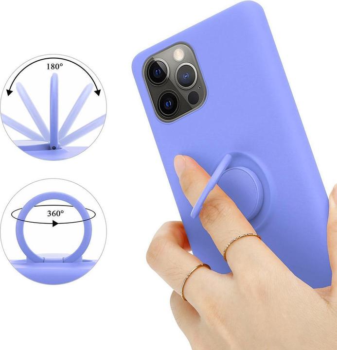 Image du produit Cadorabo TPU Liquid Ring Silicone Case Cover (Apple iPhone 13 Pro Max)
