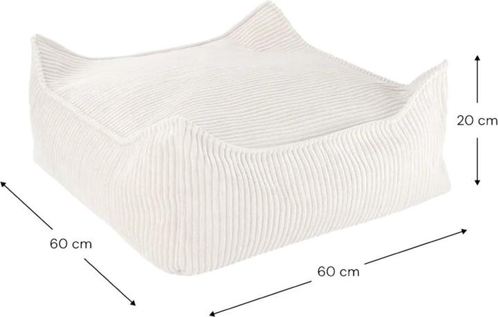 Actual product image Wigiwama Ottoman Square Marshmallow