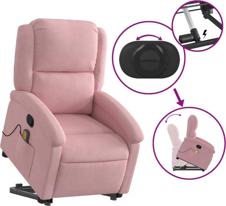 Actual product image vidaXL Massagesessel mit Aufstehhilfe