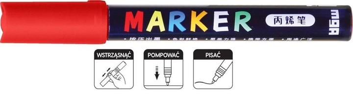 Bandai Acrylmarker 1-2 mm rot (6 Stück) M&G (6x)