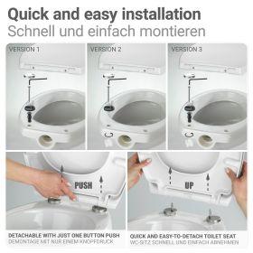 Produktbild Wenko WC-Sitz Rieti schwarz