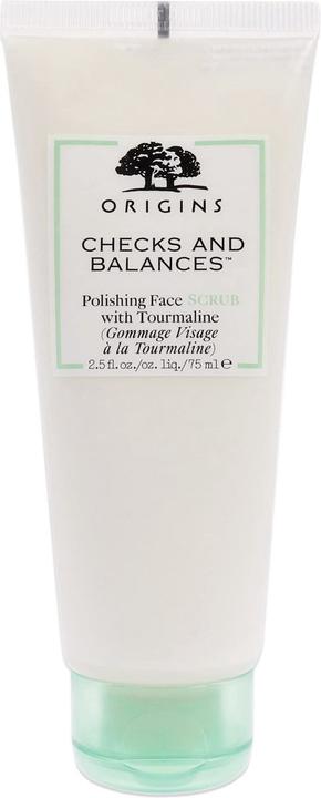 Actual product image Origins Checks and Balances - Polishing Face Scrub (Facial cleansing wipes, 75 ml)