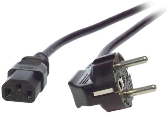 Produktbild EFB Elektronik Netzleitung CEE 7/7 90°- C13 180° schwarz 3.0 m, 3 x 1.00 mm², 10 A / 250 V VDE geprü (3 m)