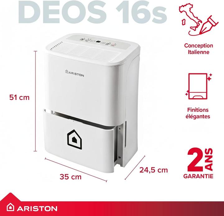 Immagine prodotto Ariston Osuszacz powietrza Deos16S NET (44 m², 16 l/24h)