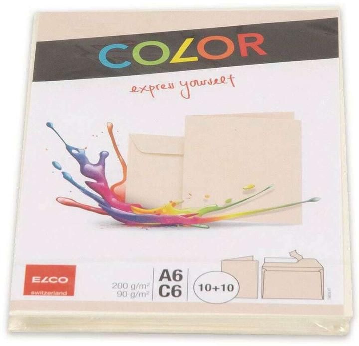 Actual product image Elco Double Cards with Envelopes Color (10 pcs.)