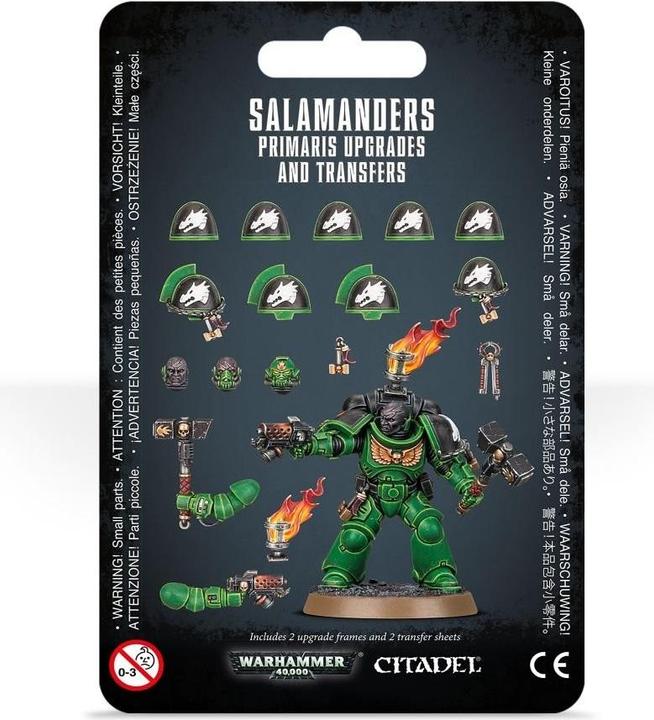 Actual product image Games Workshop Salamanders Primaris Improvements and Decals (Plastic)