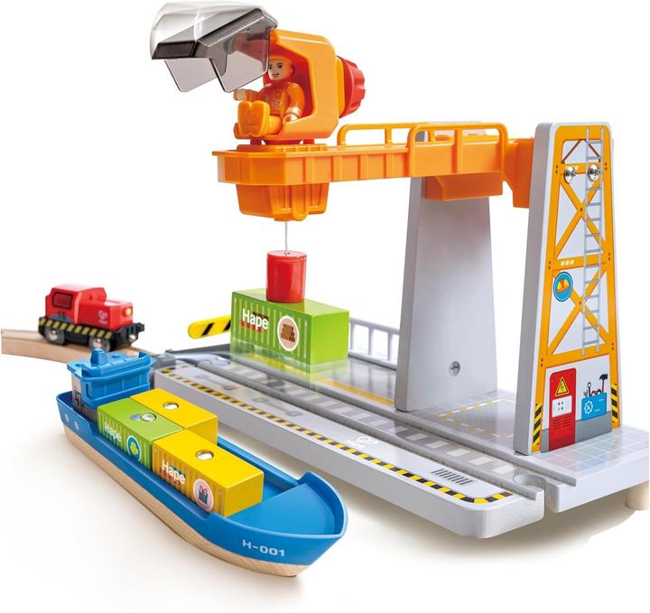 Produktbild Hape Sea + Rail Cargo Transportation Set