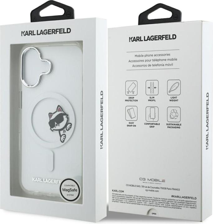 Actual product image Karl Lagerfeld Case IML Peekaboo MagSafe for iPhone 17 transparent (Apple iPhone 17)