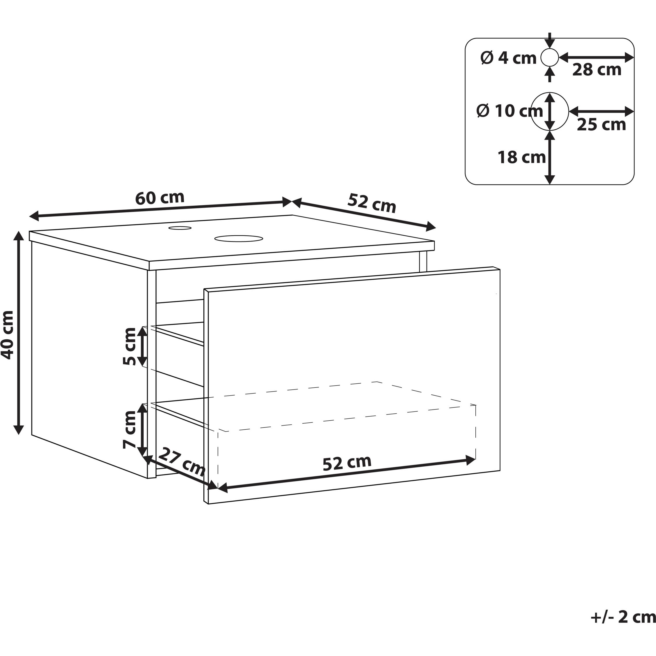 Thumbnail - Beliani, Badezimmerschrank, Alzira
