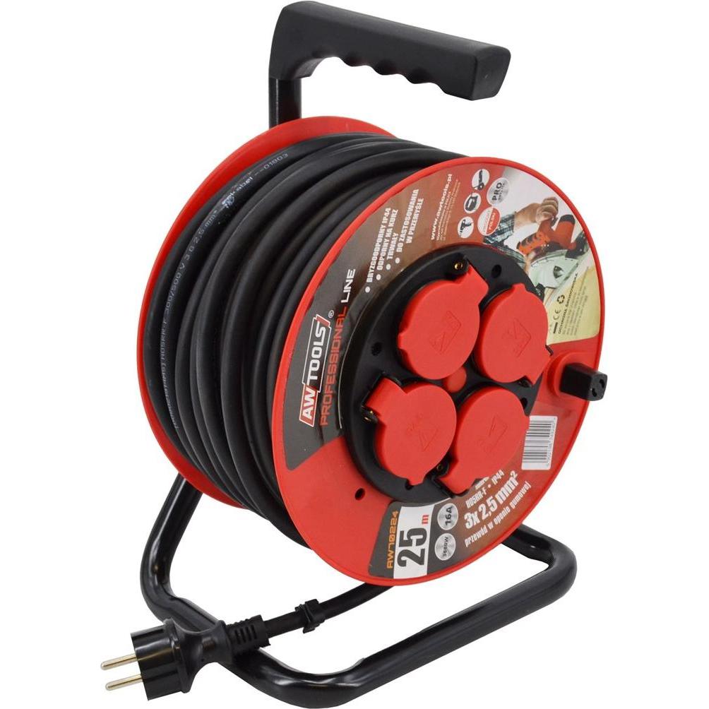 Awtools, Kabelrolle, PRZEDŁUŻACZ BĘBEN PROFESSIONAL 40m 3x2,5mm 16A / 3680W / IP44 (40 m)